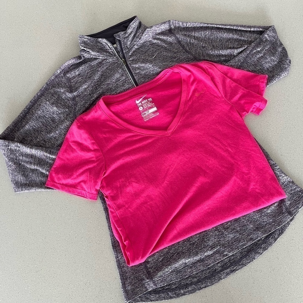 NIKE| TWO DRY FIT TOPS - Picture 1 of 14